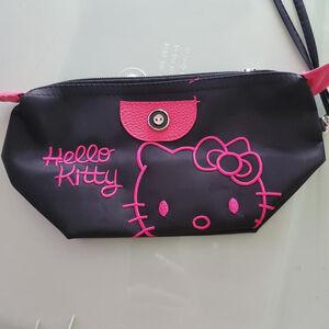 Hello Kitty black and pink makeup bag